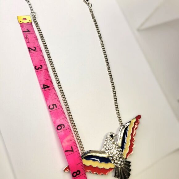 American Eagle Pendant Necklace Eagle Pendant Statement Bird Pendant - Picture 10 of 13